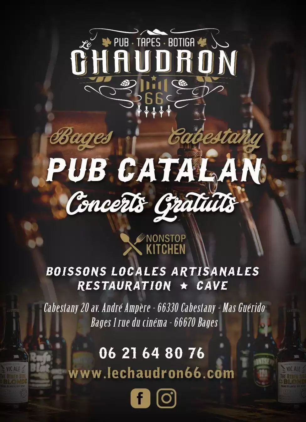 Pub - Tapas Unique & Catalan / Local & Artisanal - Le Chaudron 66