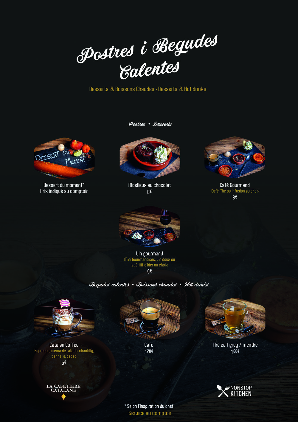 Les desserts du Chaudron